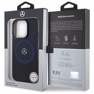 Mercedes MB Double Layer BiColor MagSafe Case for iPhone 16 Pro Max - Blue