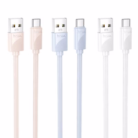 Kabelis USB-A uz USB-C Hoco 3A 1 m X114 balts