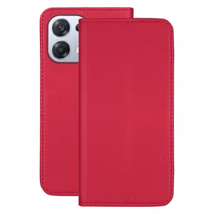 Smart Magnet case for Oppo A6 Pro 5G red