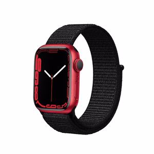 Crong Nylon Reflex Sport siksniņa Apple Watch 44 / 45 / 46 / 49 mm, melna