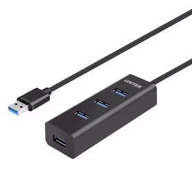 UNITEK Y-3089 interface hub USB 3.2 Gen 1 (3.1 Gen 1) Type-A 5000 Mbit/s melns