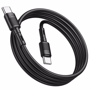 Kabelis USB C uz USB C Hoco 3A 60W 1 m X83 melns