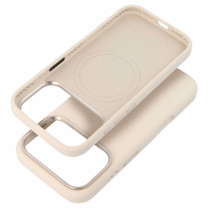 Maciņš Samsung S26 PLUS Forcell F-Protect Frame Premium saderīgs ar MagSafe antīkais balts