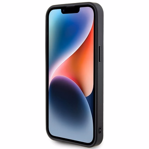 Guess Rhinestone Metāla Logotips viedtālruņa apvalks iPhone 15 Pro - rozā