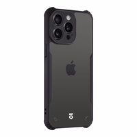 Tactical Quantum Stealth Maciņš for Apple iPhone 15 Pro Max Caurspīdīgs/Melns