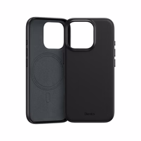 Benks magnētiskais Vita Pro silikona viedtālruņa apvalks (A070) Iphone 17 Pro Max melns (ar kameras vadības pogu)