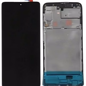 LCD ekrāns Samsung A245 A24 4G ar skārienjutīgo stiklu un rāmi Black oriģināls (service pack)