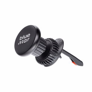 BLUE STAR magnētiskais automobiļa turētājs gaisa ventilācijai SMART LOCK ROUND MAGNETIC melns
