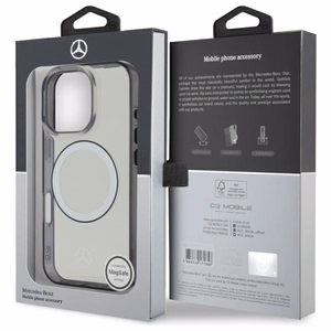 Mercedes Printed Logo MagSafe Case for iPhone 16 Pro - Clear