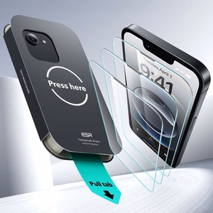 ESR UltraFit Tempered Glass 2-pack case for iPhone 13 / 13 Pro / 14 / 16e / 17e