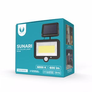 Forever Light Solar LED Lampa SUNARI FLS-06 COB PIR 8W 600lm 6000K 1800mAh Li-Ion