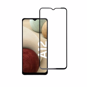 Aizsargstikls Blue Star - SAMSUNG A12 pilna seja (pilna līme ar rāmi/mazs izmērs) - melns Aizsargstikls Blue Star