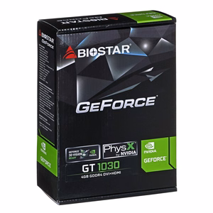 Biostar GeForce GT1030 NVIDIA GeForce GT 1030 4 GB GDDR4 Videokarte