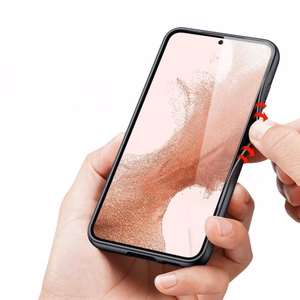 Dux Ducis Fino viedtālruņa apvalks Samsung Galaxy S23+ ar silikona rāmi zils