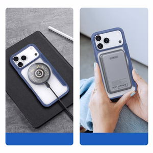 Чехол Dux Ducis Skin X Pro для iPhone 17 Pro Max с кошельком, совместимый с MagSafe - синий