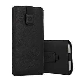 WONDER Deko viedtālruņa apvalks (Izmērs XXL) Samsung S25 Ultra/S24 Ultra/M35/M23/A16 5G/Xiaomi Redmi 14C melns