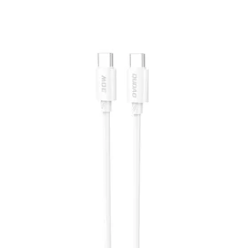 Dudao L4C USB-C / USB-C 30W kabelis 2m - balts