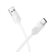 Kabelis USB-A uz USB-C Hoco 3A 1 m X114 balts