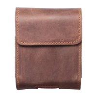 ROYAL Crazy Horse universāls horizontāls ādas jostas apvalks izmērs V SAMSUNG FLIP 1 / 2 / 3 / 4 / HUAWEI P50 Pocket / MOTOROLA RAZR 5G brūns