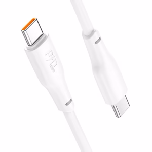 Cable USB C to USB C Hoco 3A 100W 1m X93 white