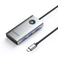 Orico PW11-6P USB-C Hub dokstacija 3x USB-A 3.0 + 1x USB-C 2.0 + 1x HDMI - pelēka