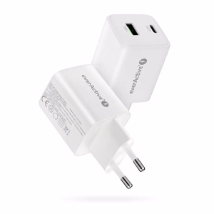 Lādētājs 1 x USB Quick Charge 4.0, 1 x USB-C 45W balts