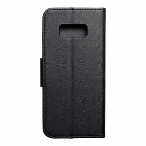 FANCY grāmatas veida viedtālruņa apvalks SAMSUNG Galaxy S8 melns