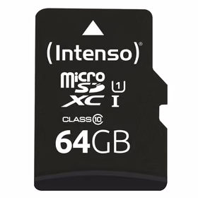 Memory Micro SDXC 64GB UHS-I/W/ADAPTER 3423490 Intenso