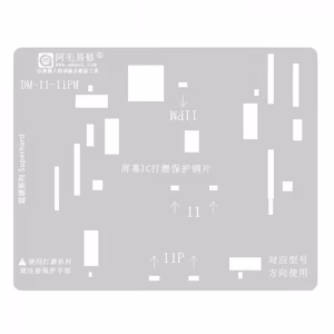 Displejs IC Grinding Protection Stencil priekš iPhone 11 / 11 Pro / 11 Pro Max