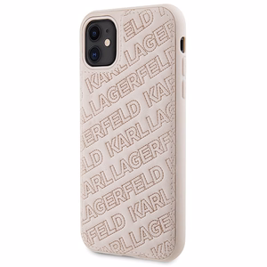 Karl Lagerfeld Quilted K Pattern чехол для iPhone 11 / Xr - розовый