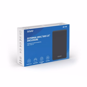 Savio 2.5" ārējais HDD/SSD diska korpuss, USB 3.0, AK-65