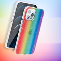 Kingxbar Ombre galinājs apvalks iPhone 12 Pro Max daudzkrāsains