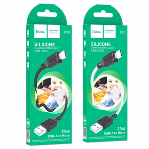 Kabelis USB-A uz Micro USB Hoco 2,4A 1 m X90 balts