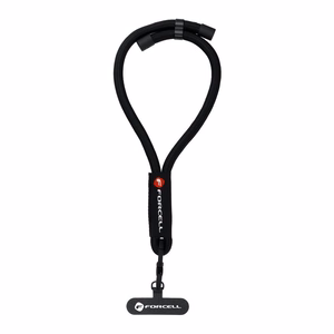 FORCELL F-DESIGN R10X40 rokas telefona siksniņa ar regulējamu garumu (maks. 20cm cilpā) melna