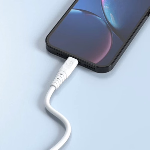 USB kabelis Dudao TGL3L, balts, Type-C, 100 cm (līdz 6A)