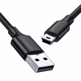 Ugreen USB cable - mini USB 480 Mbps 3 m US132 (melns)