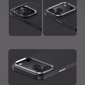 Benks Magnetic Armor Pro 600D kevlara vāciņš ar metāla rāmi (C.K.FL.AP.BK.BA72) iPhone 18 Pro / 17 Pro, melns