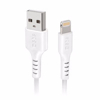 SBS TECABLEUSBIP589W USB-A - Lightning kabelis - balts