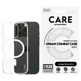 CARE by PanzerGlass Flagship viedtālruņa apvalks iPhone 16 Pro 6.3" melns/melns magnētiskais 1346