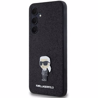 Karl Lagerfeld Fiksēts Mirdzošs Ikonik Logo Metal Pin viedtālruņa apvalks Samsung Galaxy A55 - melns