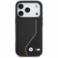 BMW M Carbon Line & Logo Magnētiskais viedtālruņa apvalks iPhone 17 Pro - dzeltens
