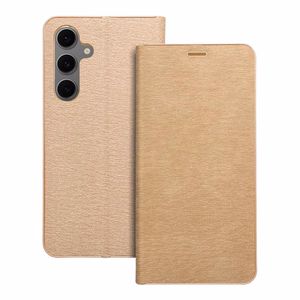 Флип-чехол для Samsung S24 FE Luna Book Gold золотой