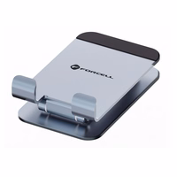 Galda turētājs telefonam / planšetdatoram salokāms Forcell F-Grip Fold statīvs 1 pelēks