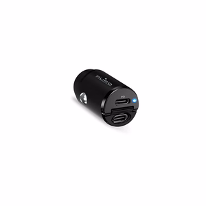 Puro Mini 30W Power Delivery 2 x USB-C automašīnas lādētājs - melns