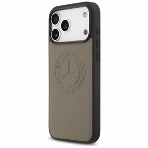 Mercedes Leather Vintage Logo MagSafe Чехол для iPhone 17 Pro Max - бежевый