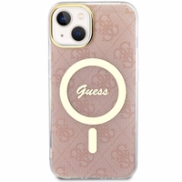 Guess GUHMP14SH4STP iPhone 14 / 15 / 136.1" rozā/rozā hardcase 4G MagSafe