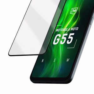 Rūdītais stikls 3mk HardGlass Max Lite Black priekš Motorola Moto G55 5G