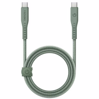 ENERGEA Kabelis Flow USB-C - USB-C1.5m zaļš/green 240W 5A PD Fast Charge