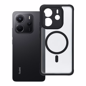 FULL MATTE MAG COVER viedtālruņa apvalks saderīgs ar MagSafe Xiaomi Redmi Note 14 4G melna