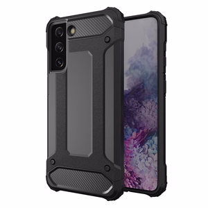 Hybrid Armor viedtālruņa apvalks Samsung Galaxy S23+ bruņu hibrīda apvalks melns